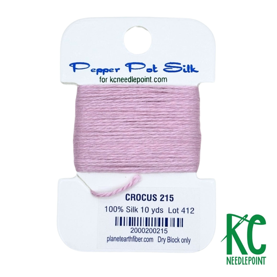 Pepper Pot Silk Card 215 Crocus - KC Needlepoint