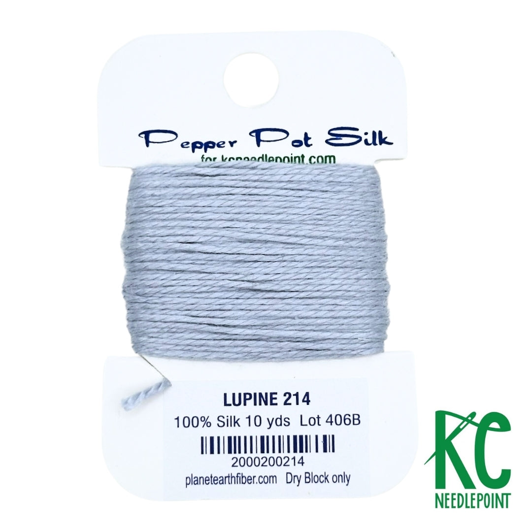 Pepper Pot Silk Card 214 Lupine - KC Needlepoint