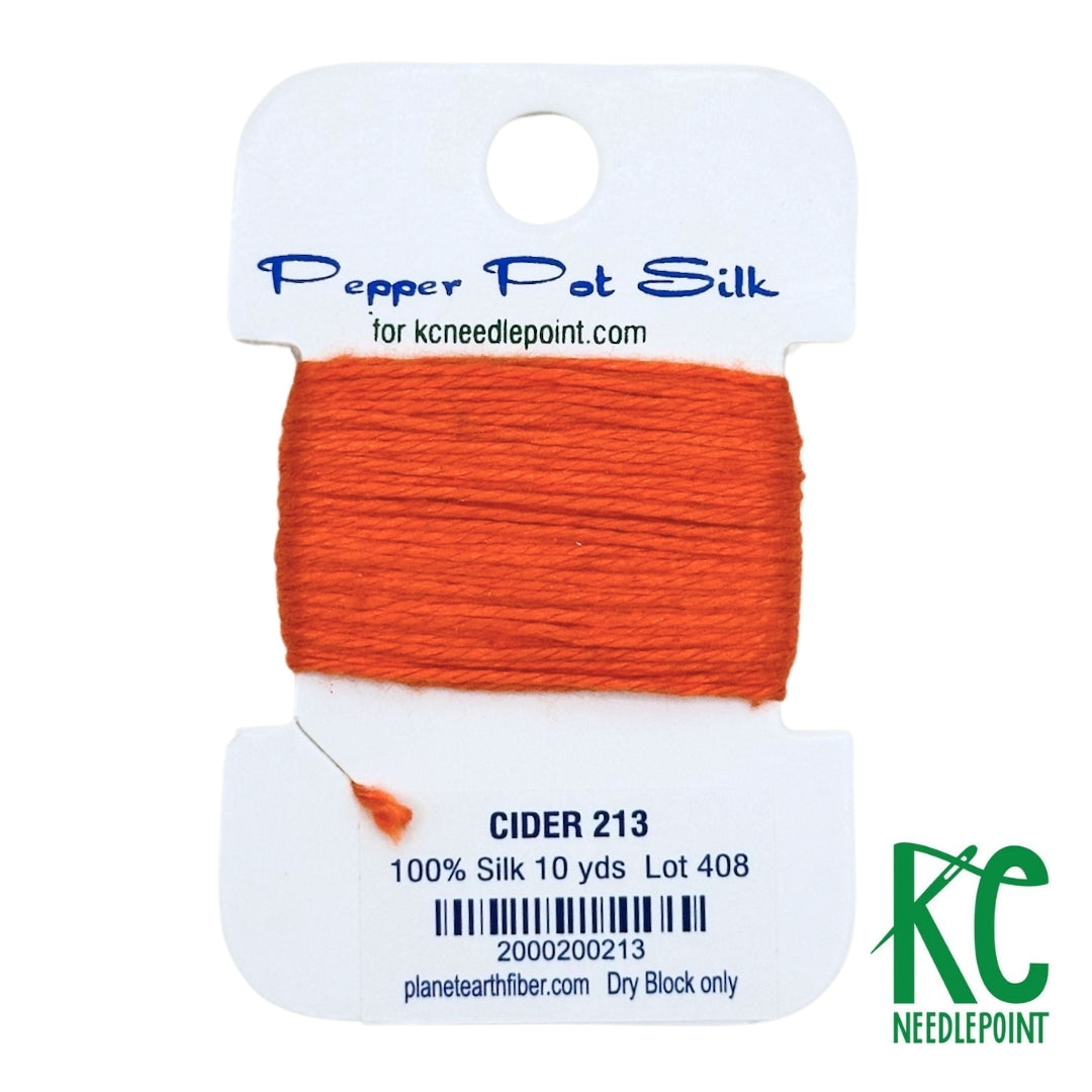 Pepper Pot Silk Card 213 Cider - KC Needlepoint