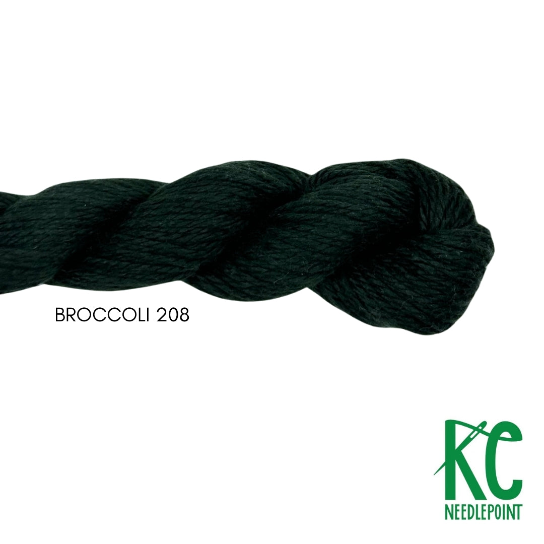 Pepper Pot Silk Skein 208 Broccoli - KC Needlepoint