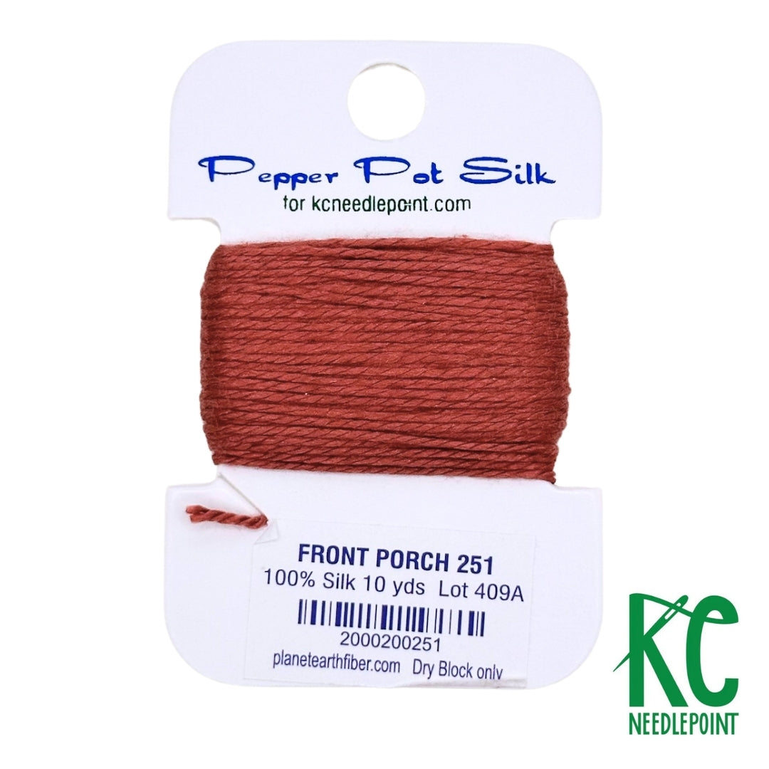 Pepper Pot Silk Card 251 Front Porch - KC Needlepoint