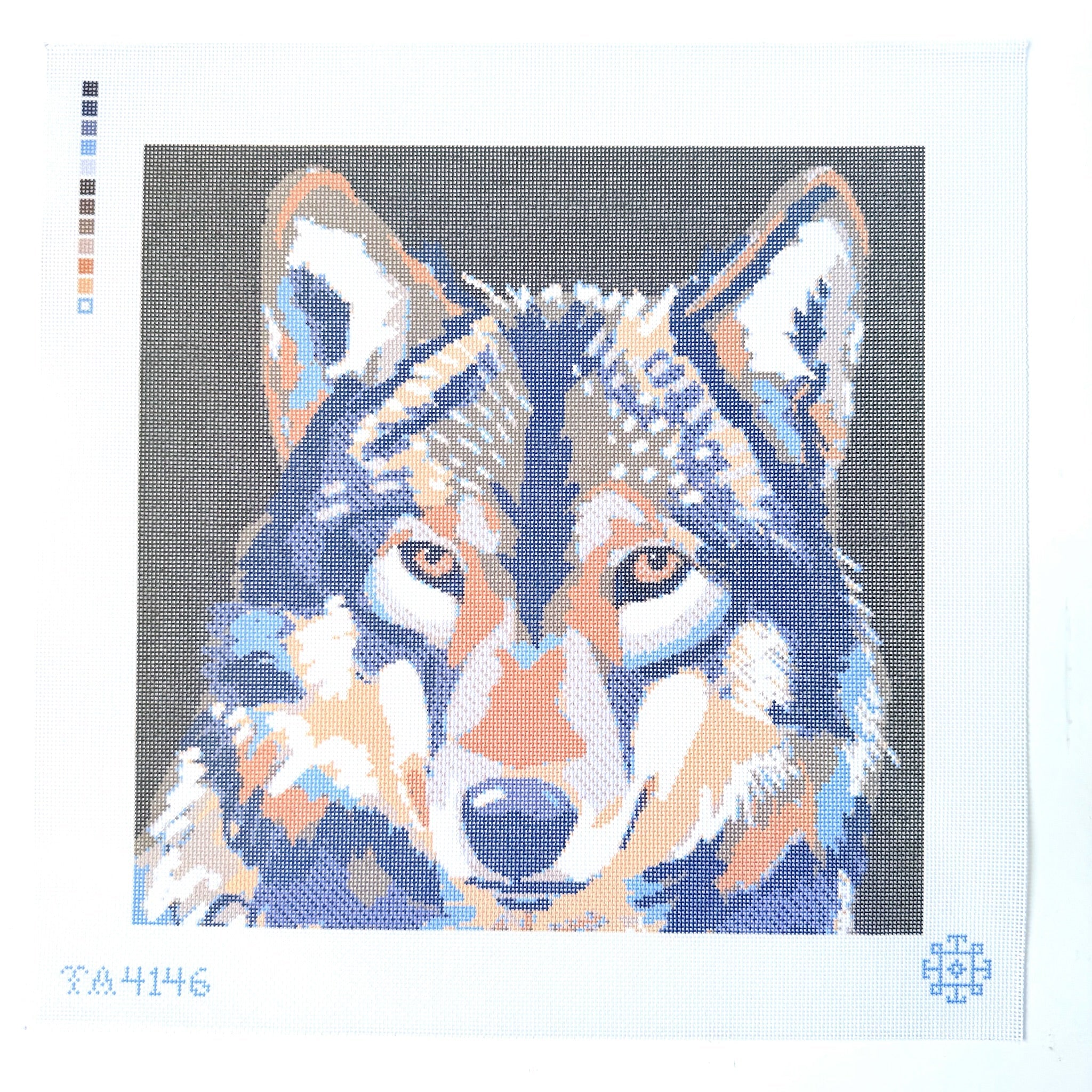 Wolf Needlepoint Canvas - KC Needlepoint