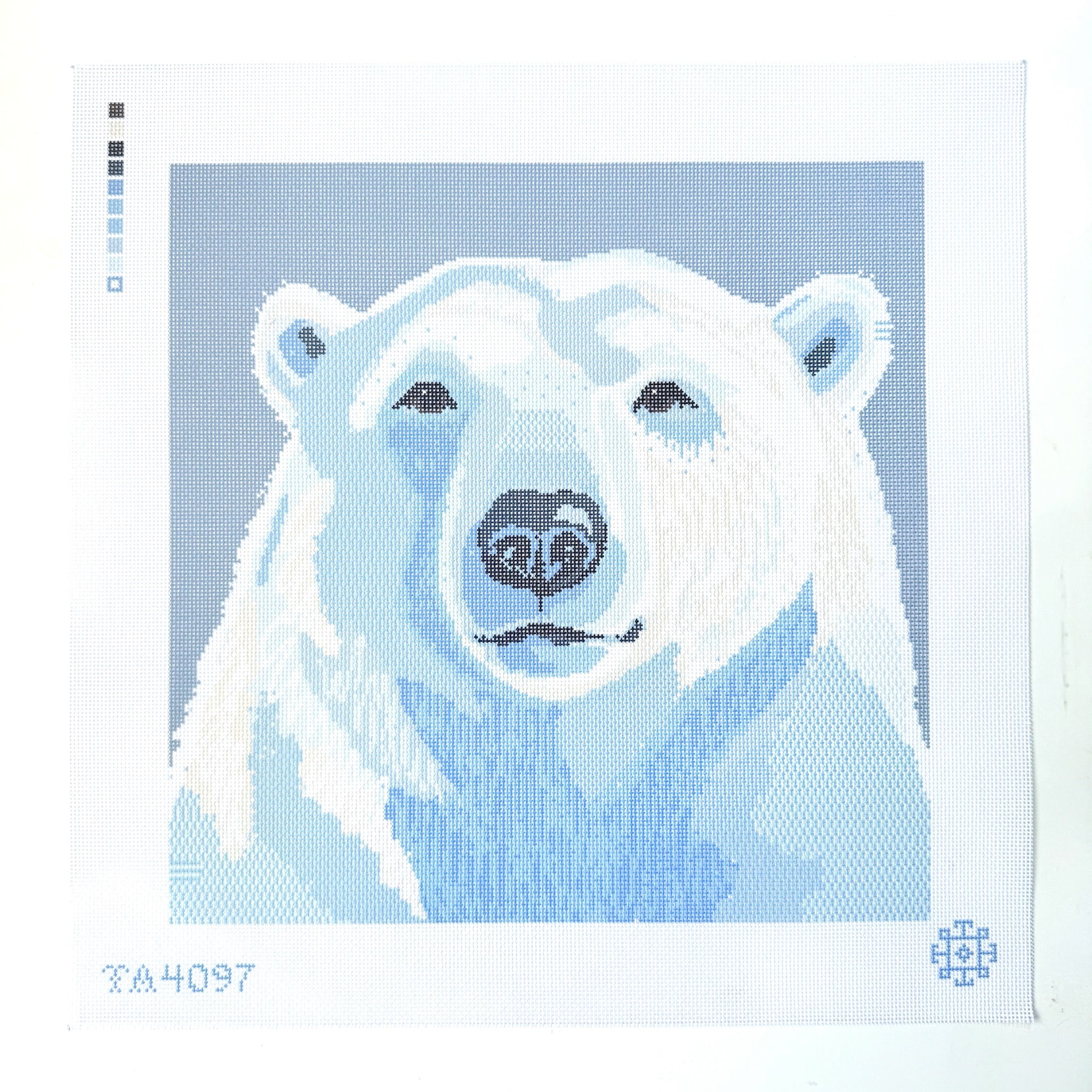 Polar Bear Needlepoint Canvas - KC Needlepoint