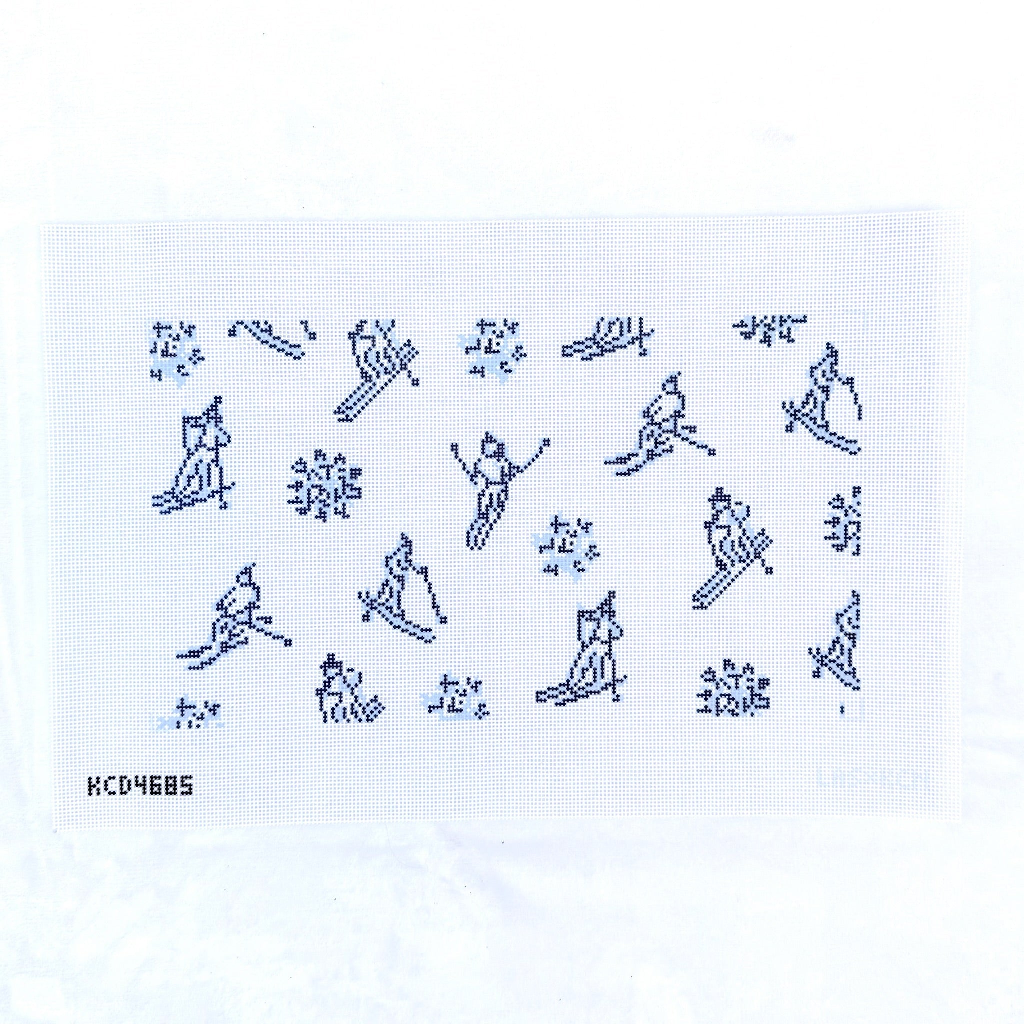 Apres Ski Bolster Pillow Needlepoint Canvas - KC Needlepoint