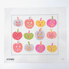 12 Pumpkins Needlepoint Canvas - KC Needlepoint