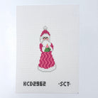 Santa with Candle Needlepoint Canvas - KC Needlepoint