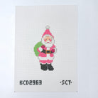 Pink Santa Needlepoint Canvas - KC Needlepoint