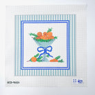 Orange Clove Bowl Pillow Needlepoint Canvas - KC Needlepoint