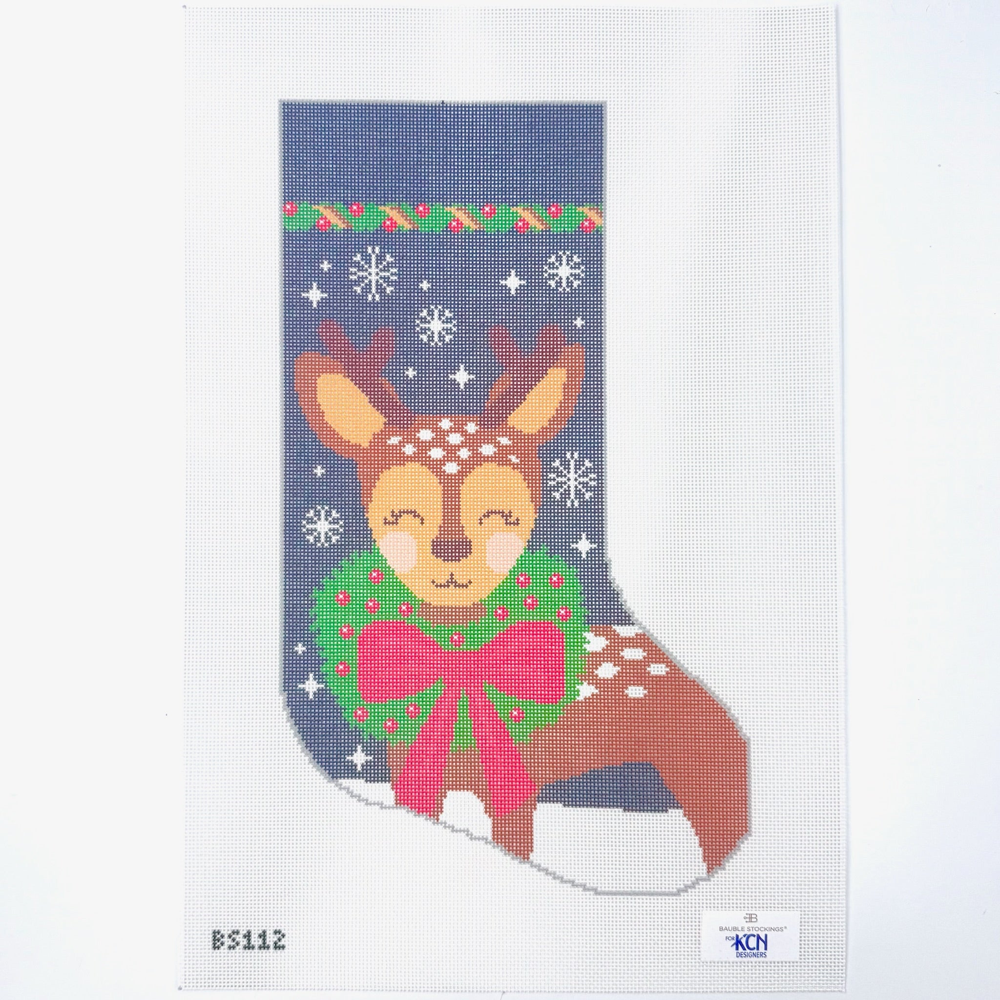 Dasher Bauble Stocking - KC Needlepoint