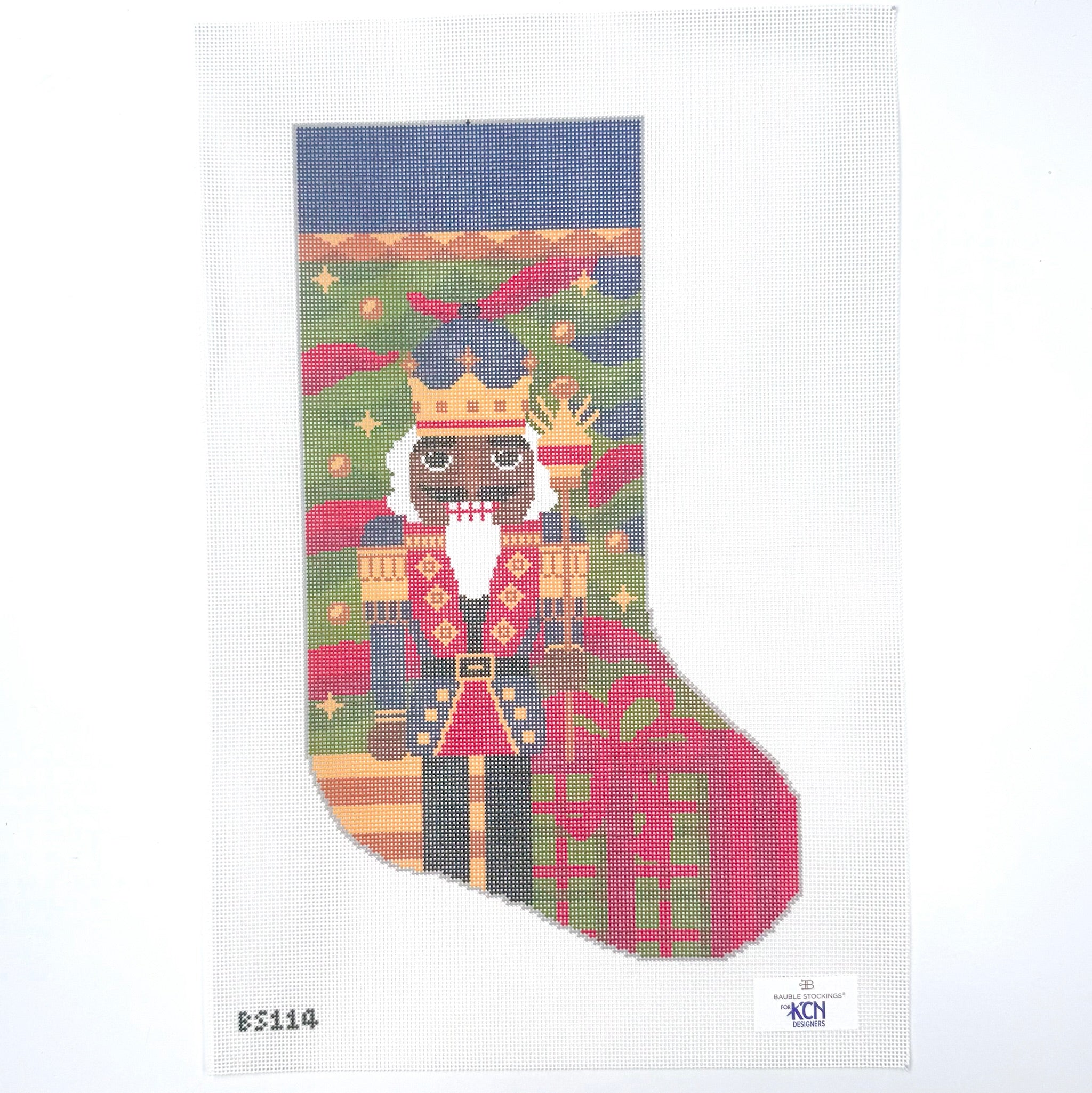 Gifting Nutcracker Bauble Stocking - KC Needlepoint
