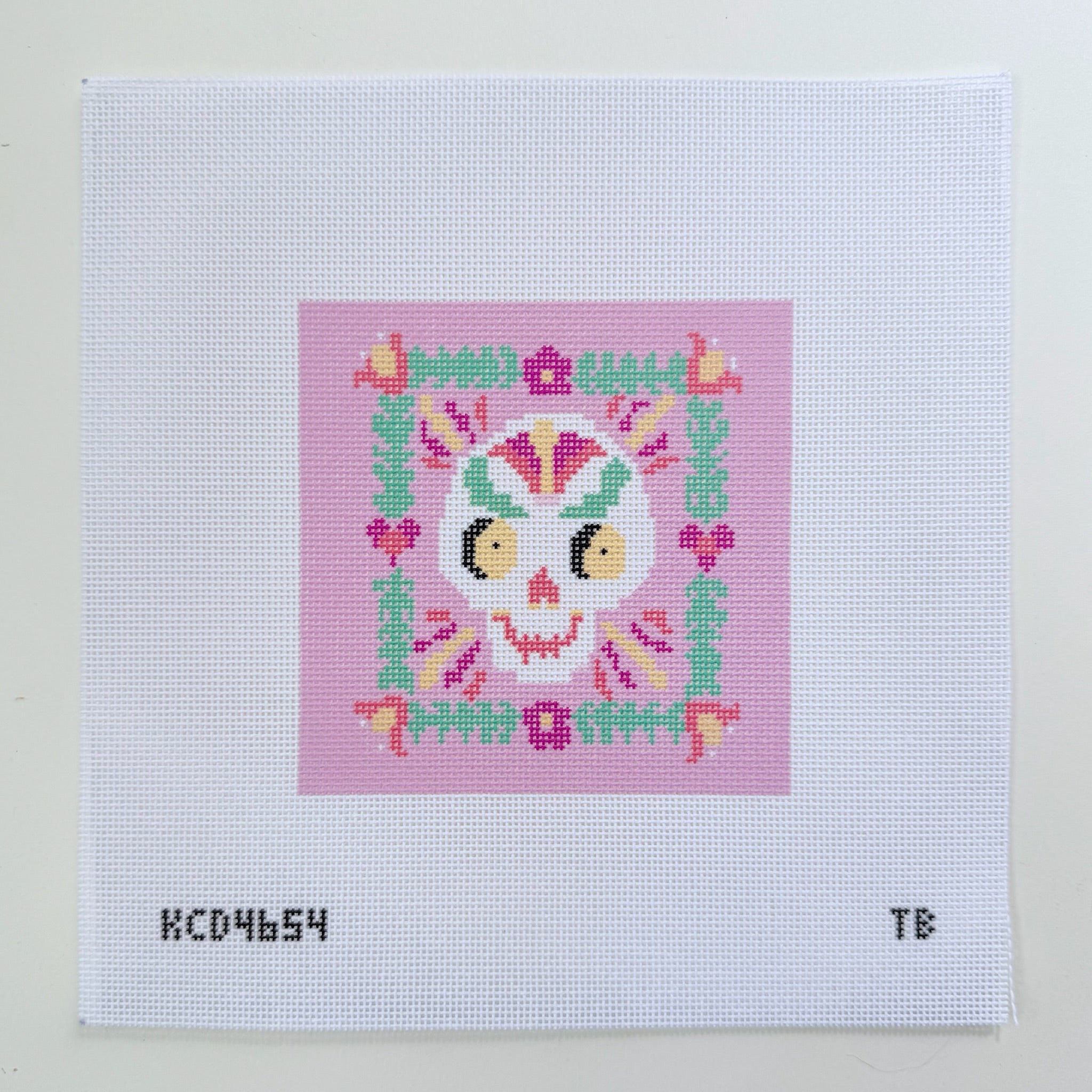 Sugar Skull 1 Needlepoint Canvas - KC Needlepoint
