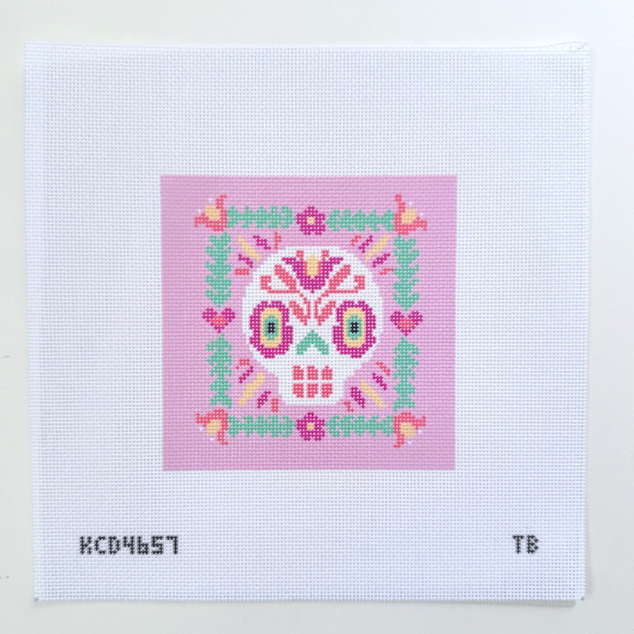 Sugar Skull 4 Needlepoint Canvas - KC Needlepoint