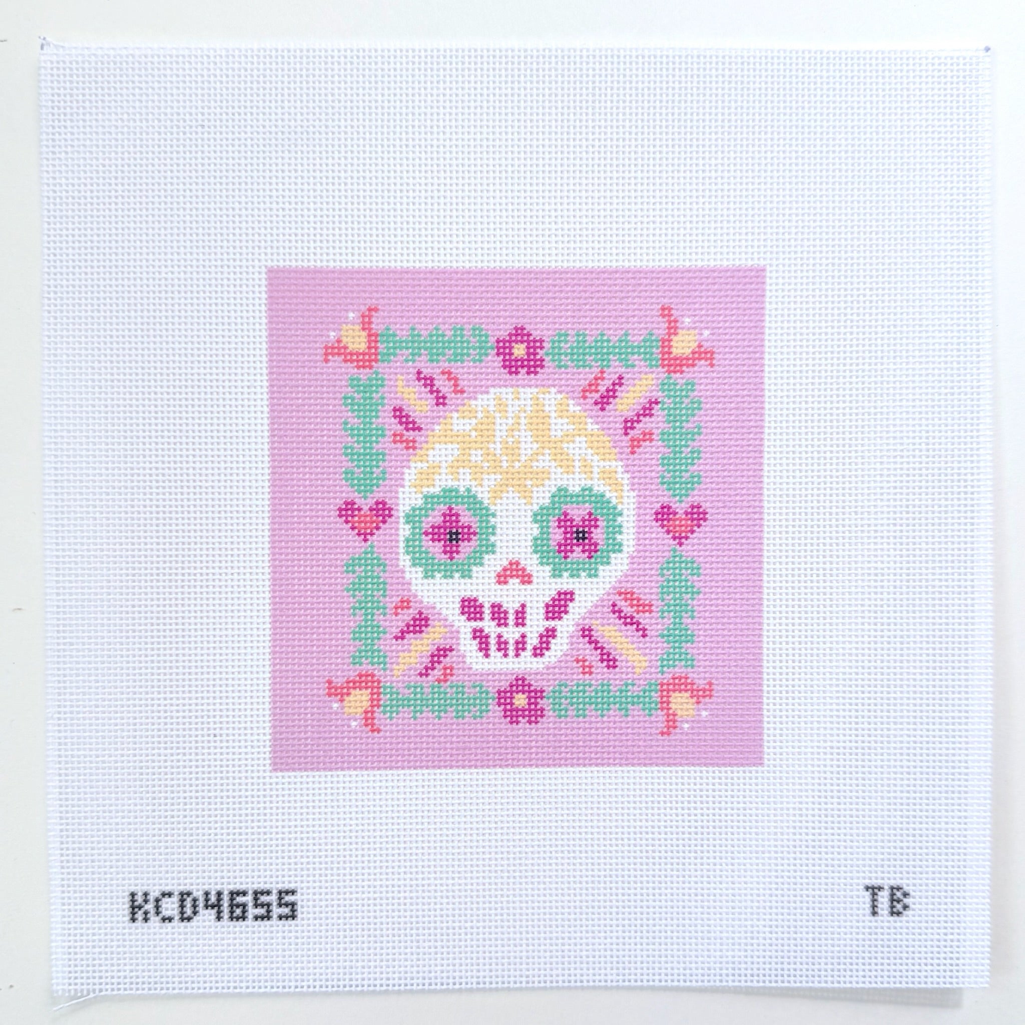 Sugar Skull 2 Needlepoint Canvas - KC Needlepoint