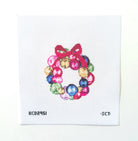 Mini Glass Ornament Wreath Needlepoint Canvas - KC Needlepoint