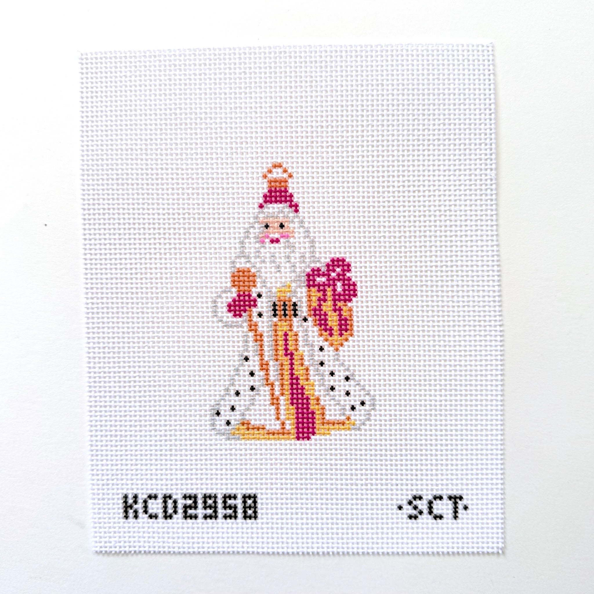 Fancy Santa Needlepoint Canvas - KC Needlepoint