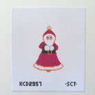 Bell Santa Needlepoint Canvas - KC Needlepoint