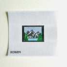 Mountains Luggage Tag Insert Canvas - KC Needlepoint