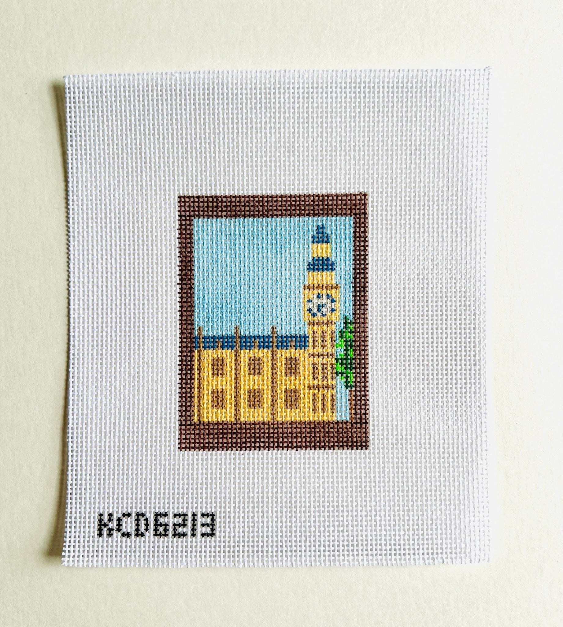 Big Ben Luggage Tag Insert Canvas - KC Needlepoint