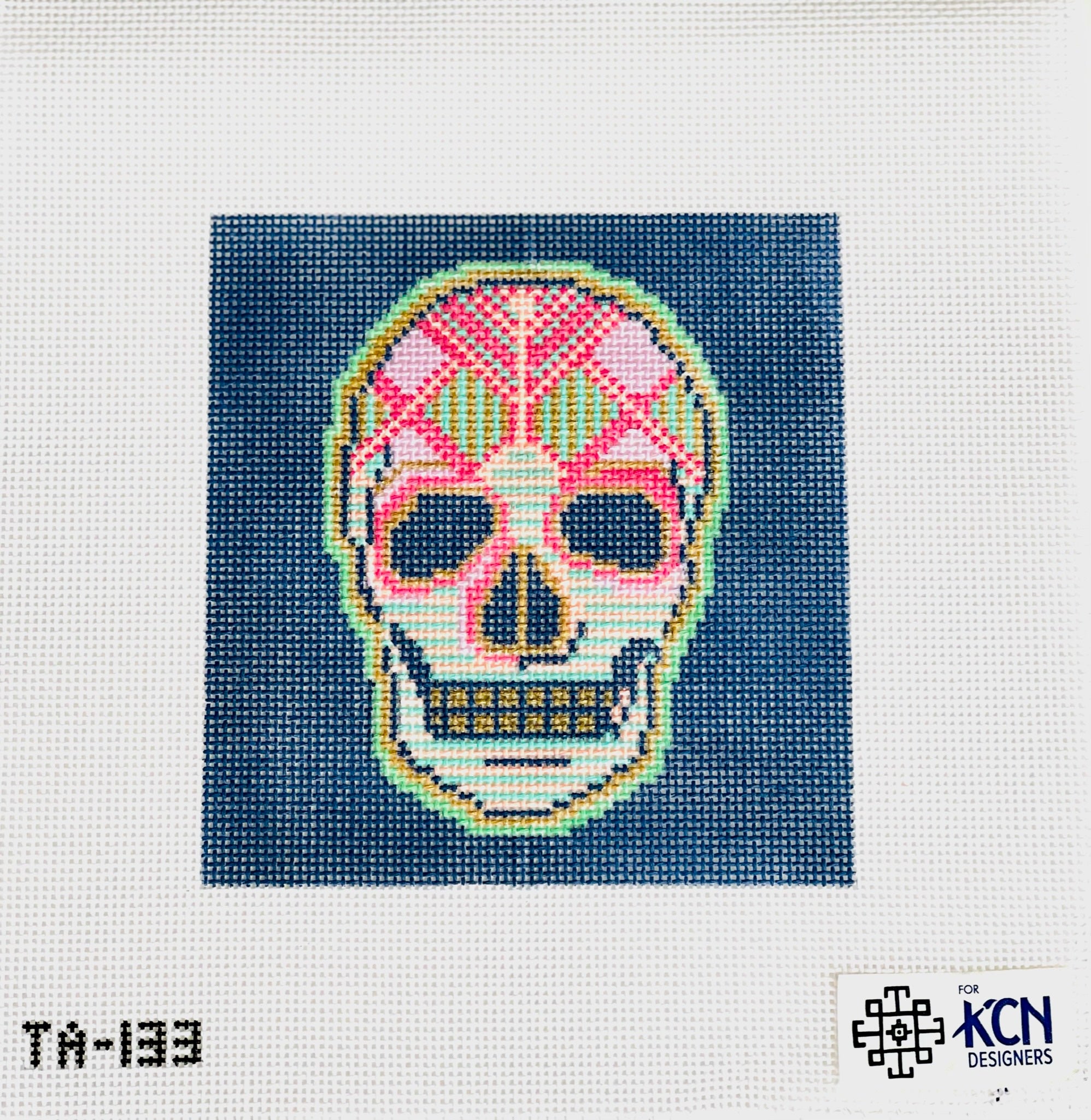 Coco La Calavera Candy Skull - KC Needlepoint