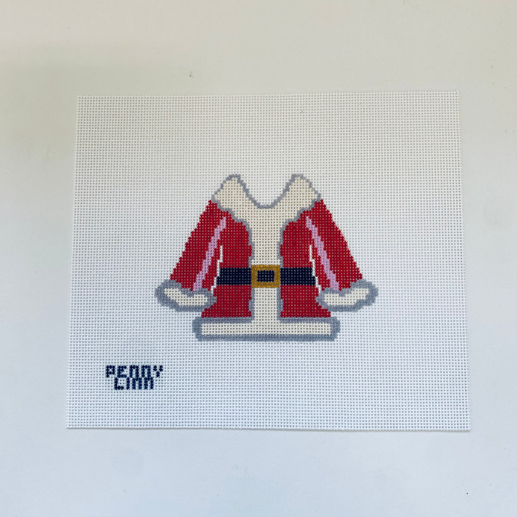 Santa Coat Canvas - KC Needlepoint