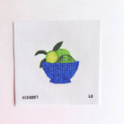 Lime Bowl Canvas - KC Needlepoint