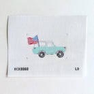 Bronco & Flag Canvas - KC Needlepoint