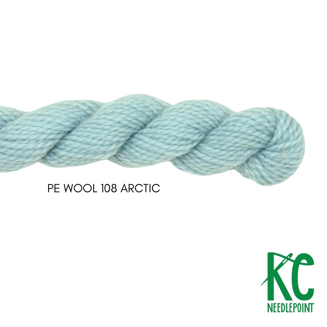 Planet Earth Merino Wool 108 Arctic - KC Needlepoint