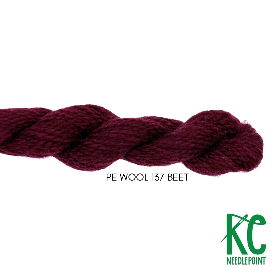 Planet Earth Merino Wool 137 Beet - KC Needlepoint