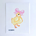 Duck With Bow Canvas - KC Needlepoint