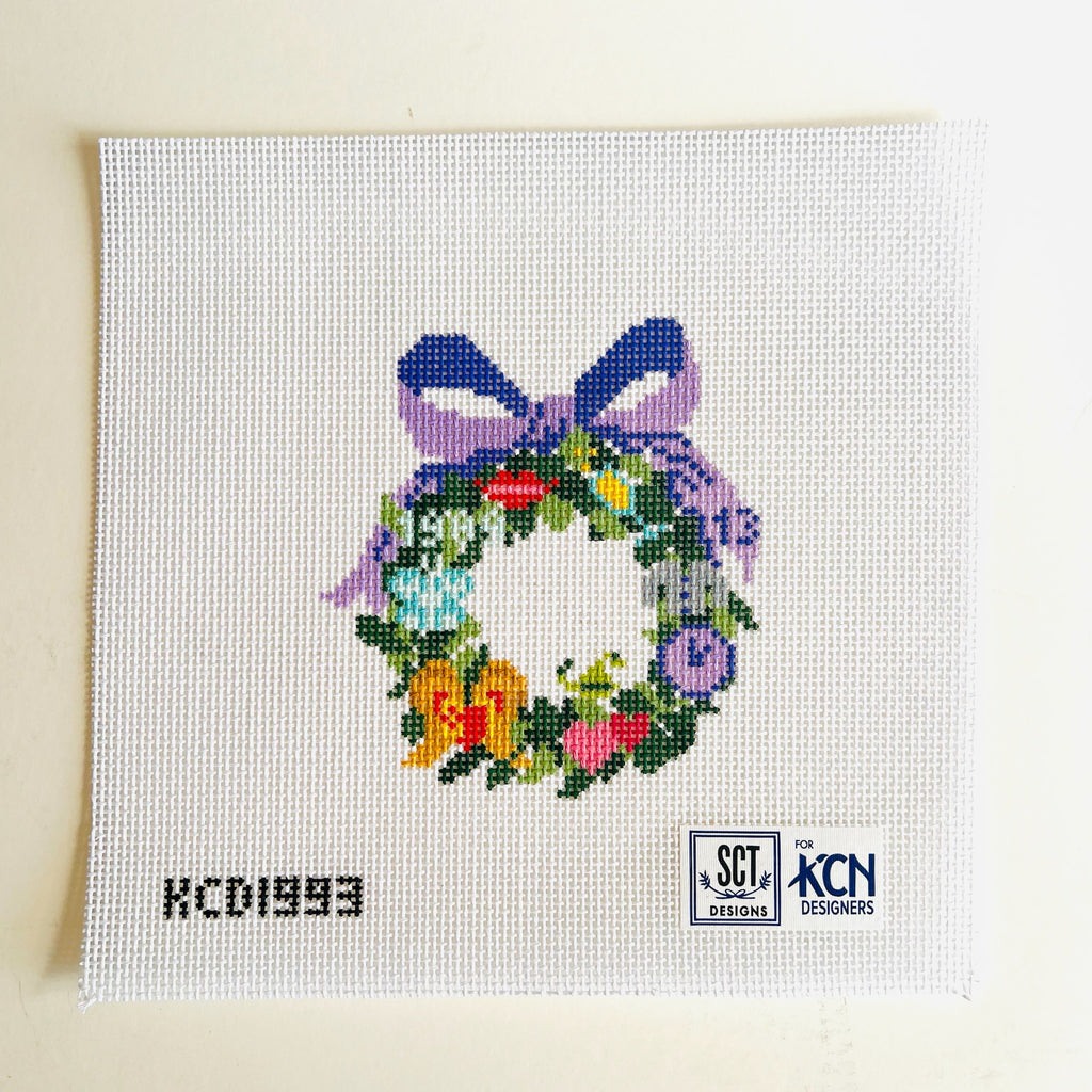 In Our Wreath ERA Canvas - KC Needlepoint
