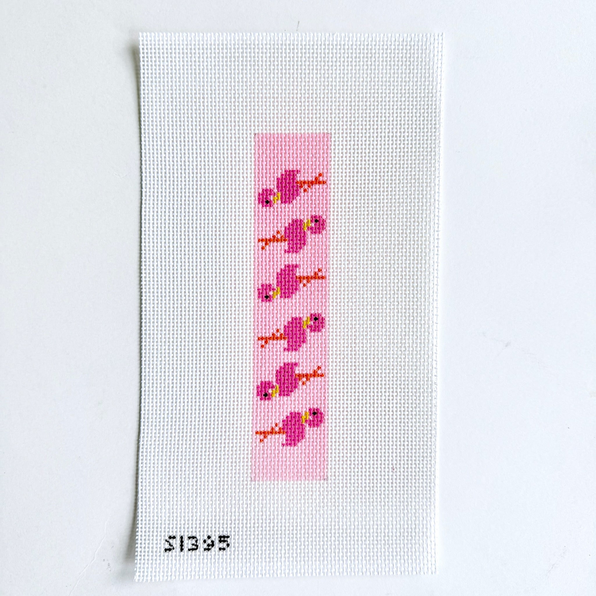 Pink Flamingos Key Fob/Bookmark Canvas - KC Needlepoint