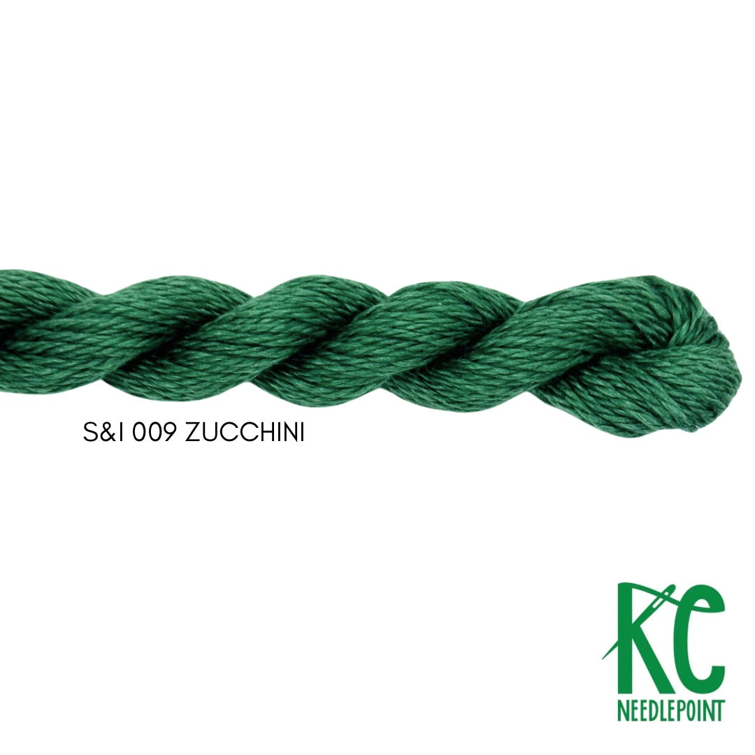 Silk & Ivory 009 Zucchini – KC Needlepoint