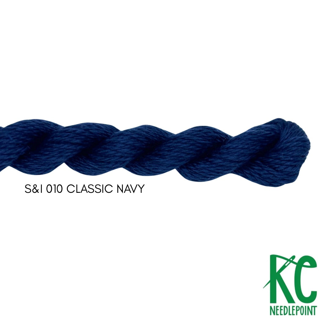 Silk & Ivory 010 Classic Navy – KC Needlepoint