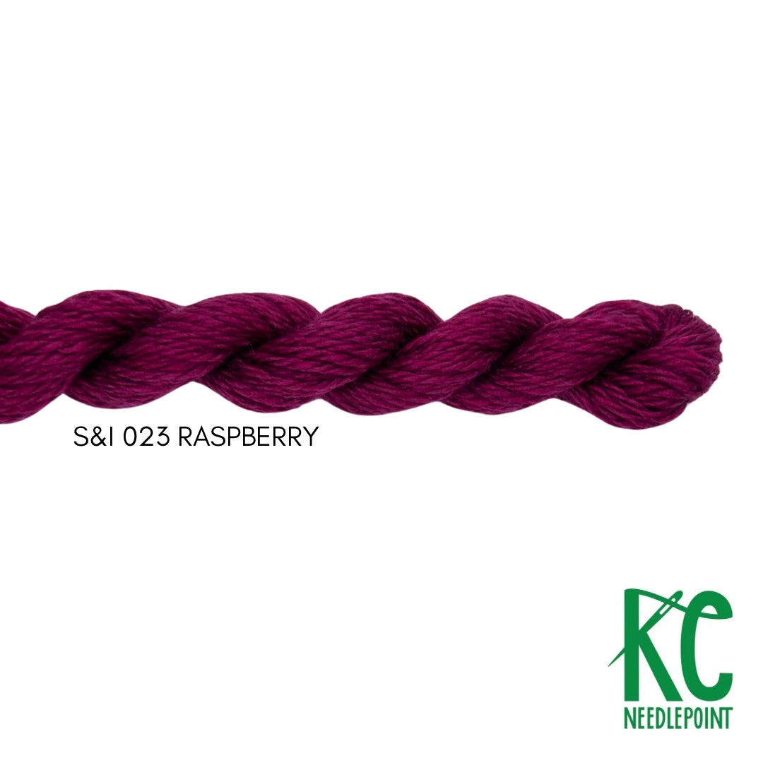 Silk & Ivory 023 Raspberry – KC Needlepoint