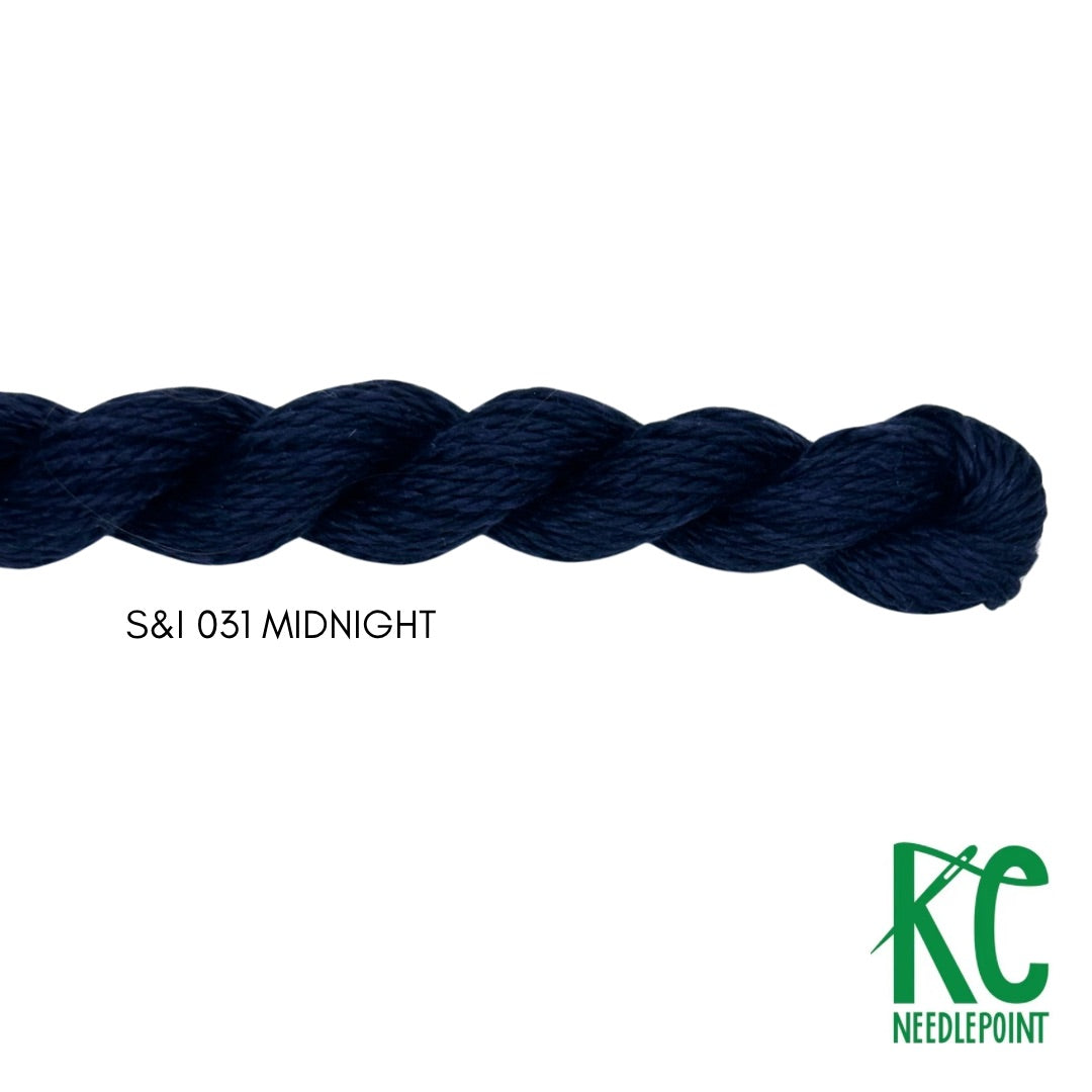 Silk & Ivory 031 Midnight – KC Needlepoint