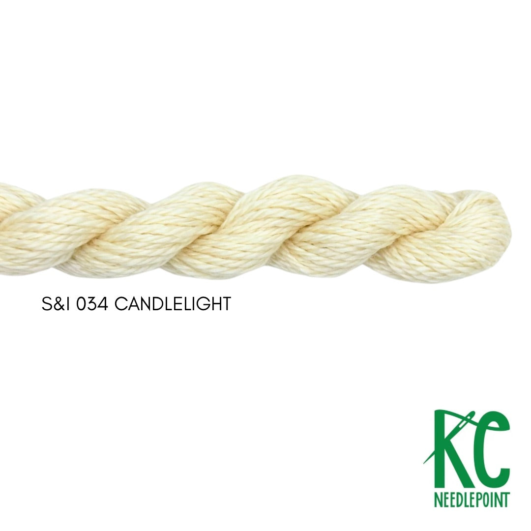 Silk & Ivory 034 Candlelight - KC Needlepoint