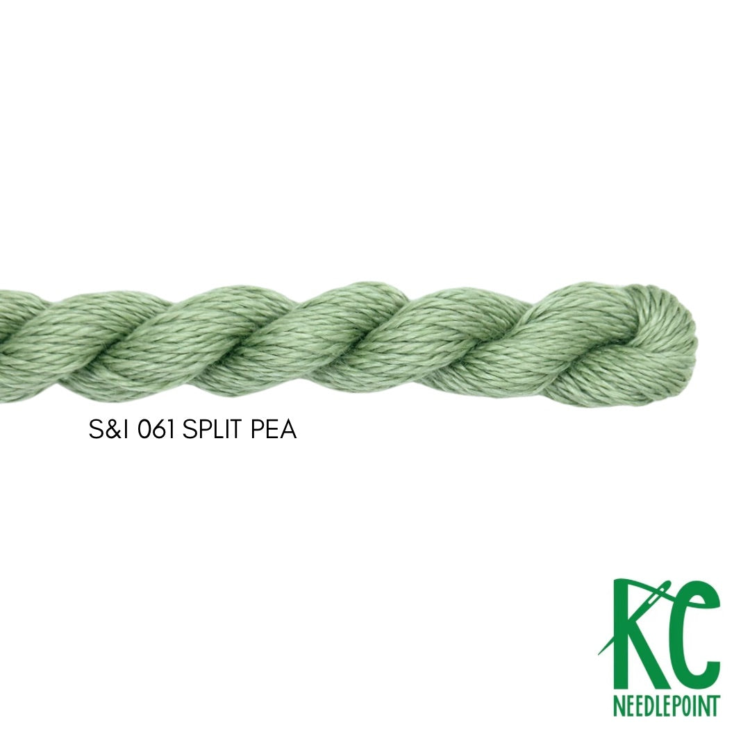 Silk & Ivory 061 Split Pea - KC Needlepoint
