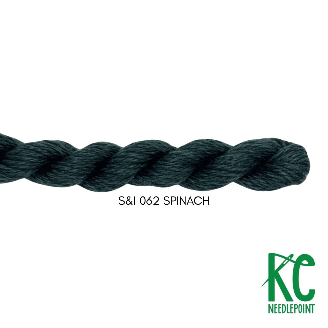 Silk & Ivory 062 Spinach - KC Needlepoint
