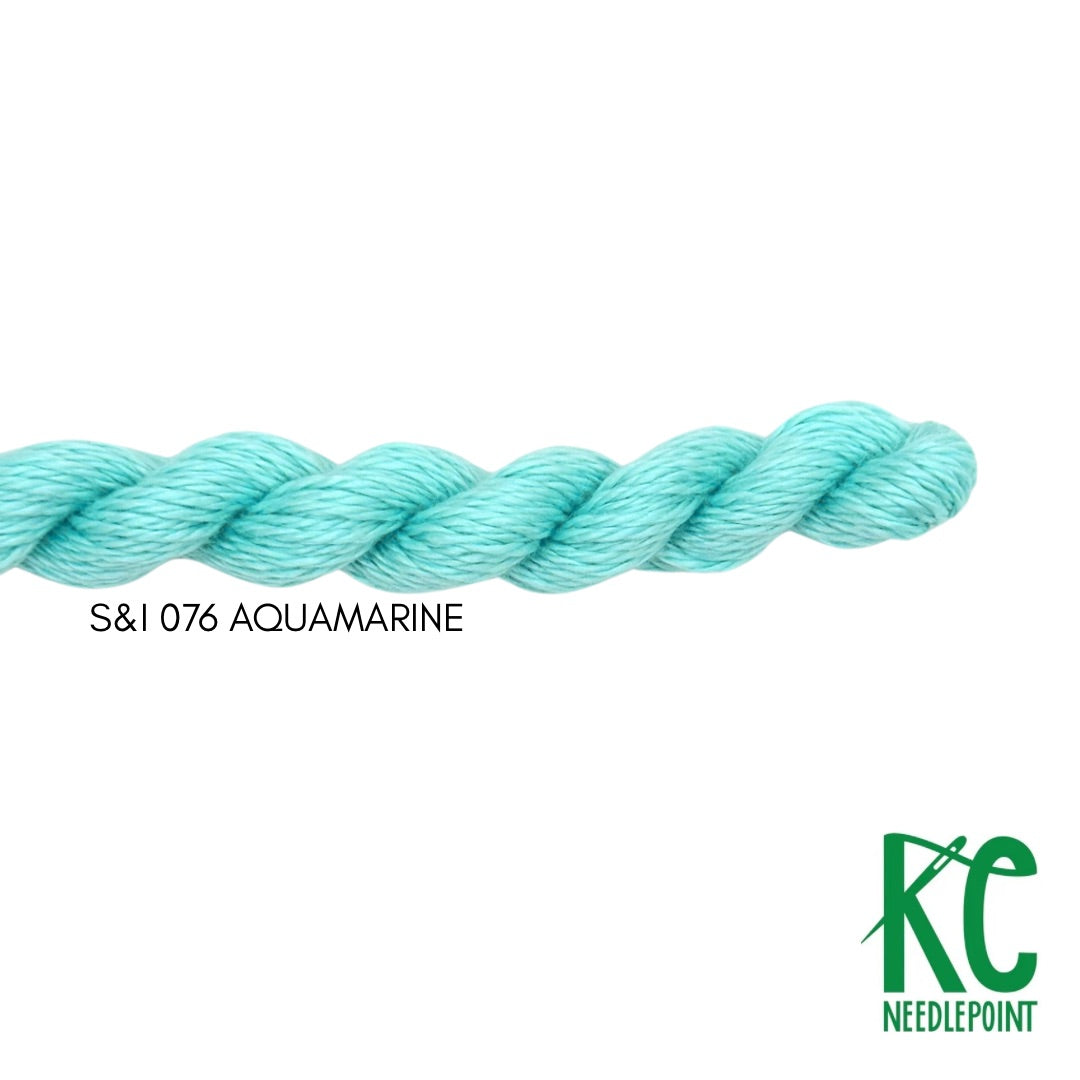 Silk & Ivory 076 Aquamarine - KC Needlepoint