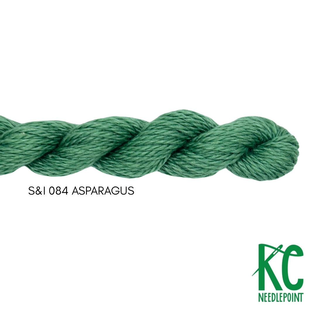 Silk & Ivory 084 Asparagus - KC Needlepoint