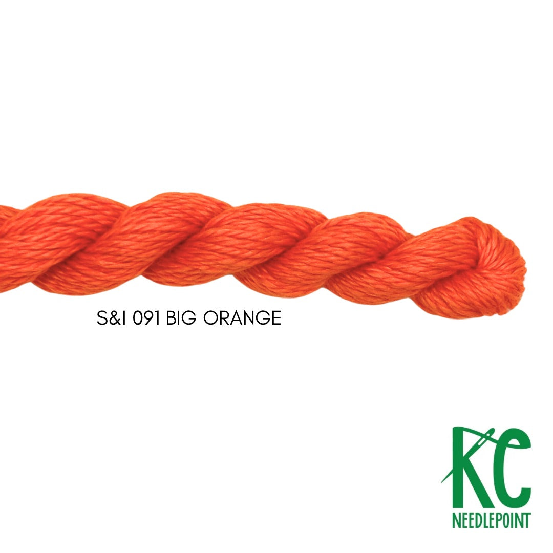 Silk & Ivory 091 Big Orange - KC Needlepoint