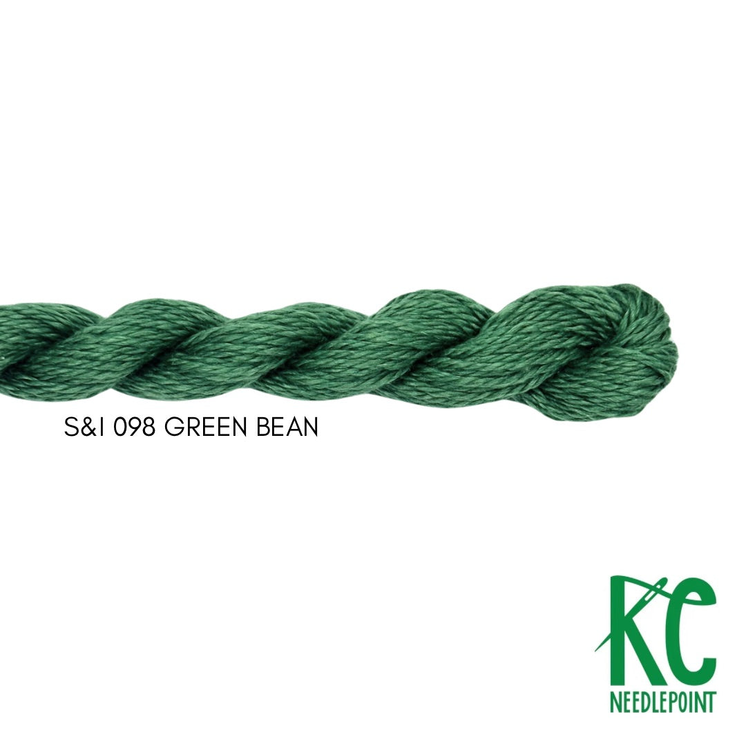 Silk & Ivory 098 Green Bean - KC Needlepoint