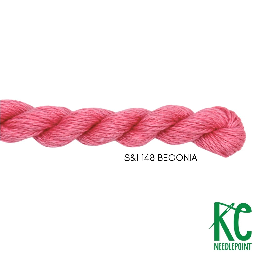 Silk & Ivory 148 Begonia - KC Needlepoint