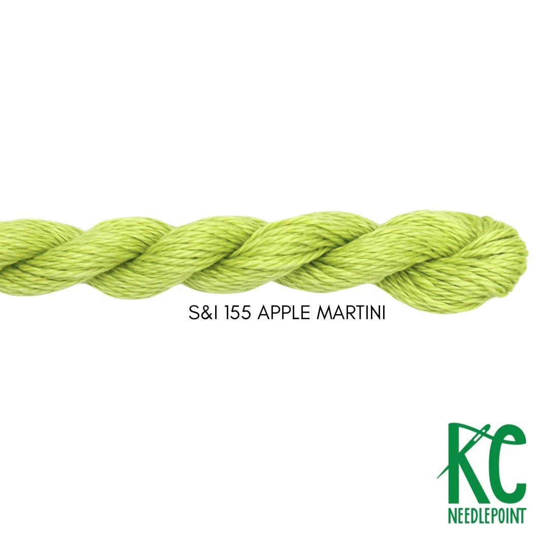 Silk & Ivory 155 Apple Martini - KC Needlepoint
