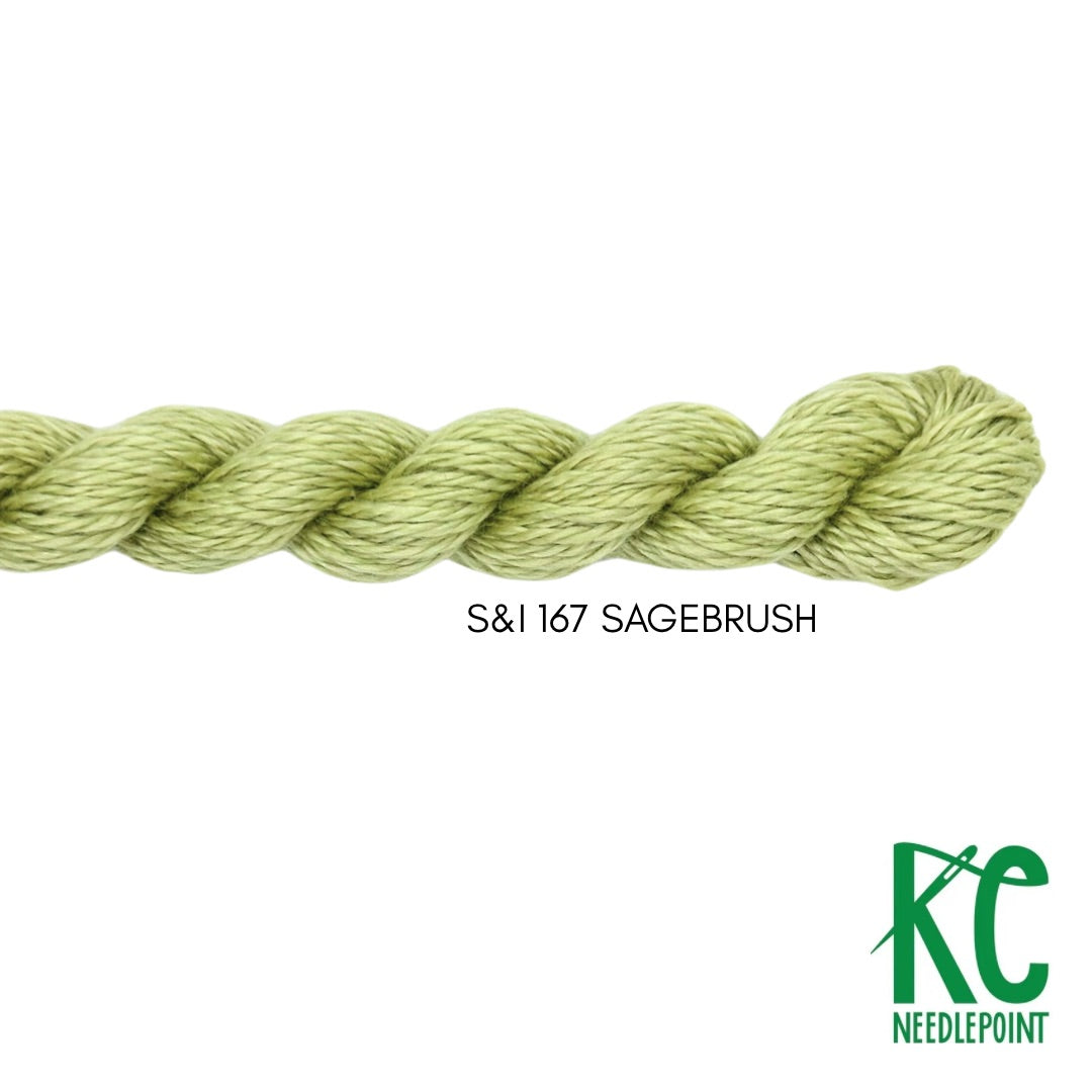 Silk & Ivory 167 Sagebrush – KC Needlepoint