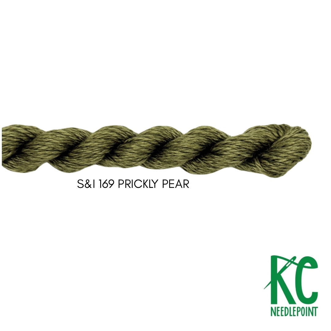 Silk & Ivory 169 Prickly Pear - KC Needlepoint