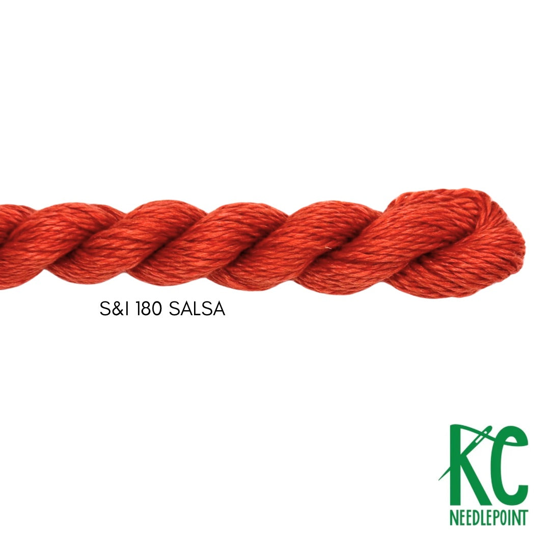 Silk & Ivory 180 Salsa - KC Needlepoint