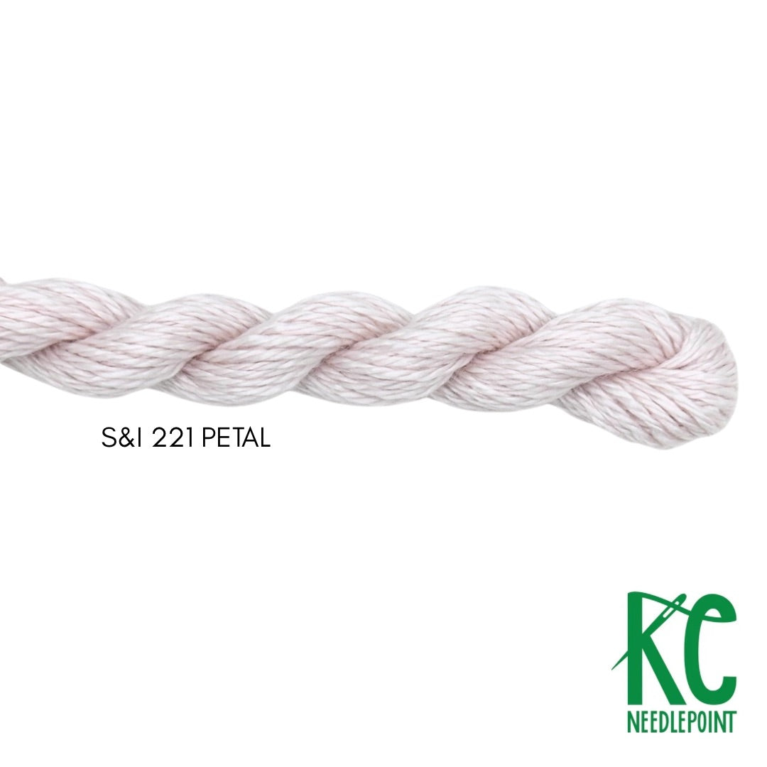 Silk & Ivory 221 Petal - KC Needlepoint