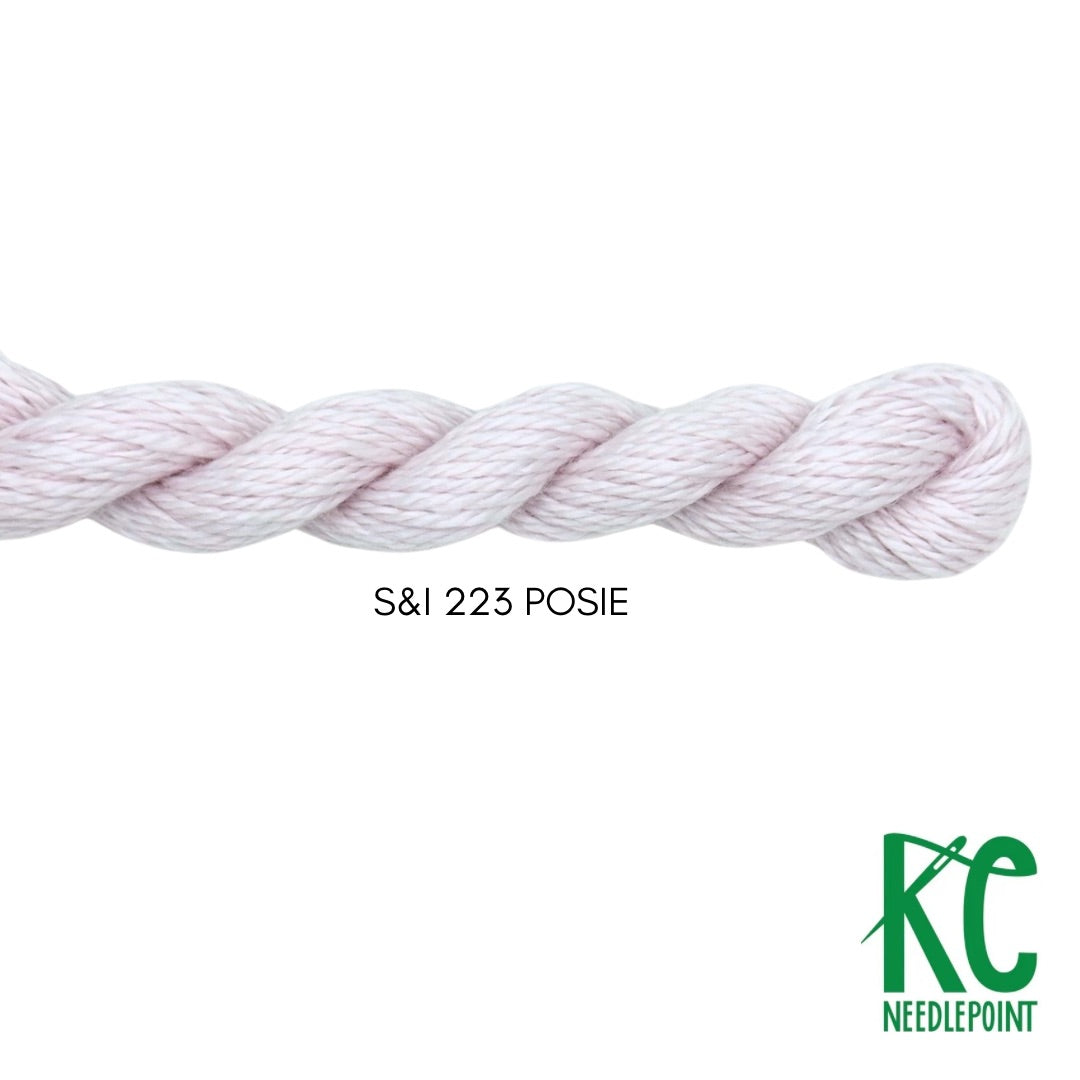 Silk & Ivory 223 Posie - KC Needlepoint