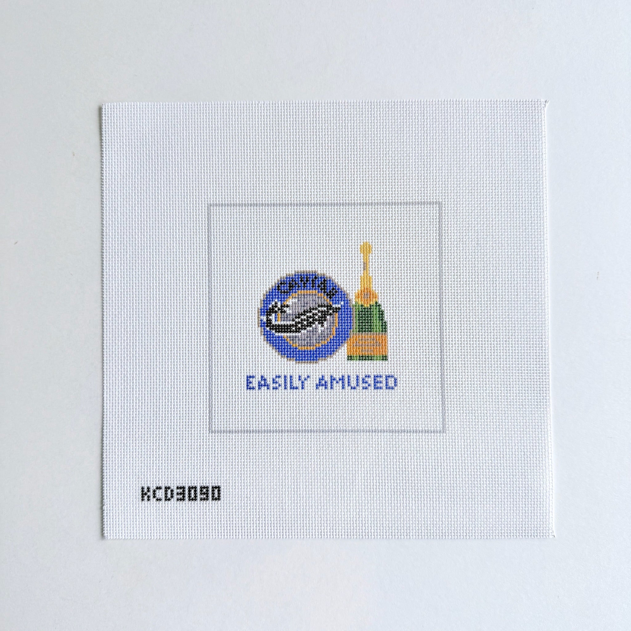 Easily Amused Canvas - KC Needlepoint